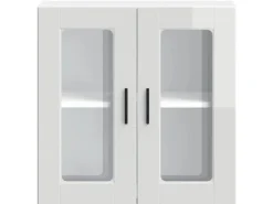Küchenschränke<vidaXL Küchen-Hängeschrank mit Glastür Porto Hochglanz-Weiß 854149