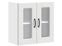 Küchenschränke<vidaXL Küchen-Hängeschrank mit Glastür Kalmar Holzwerkstoff 853667