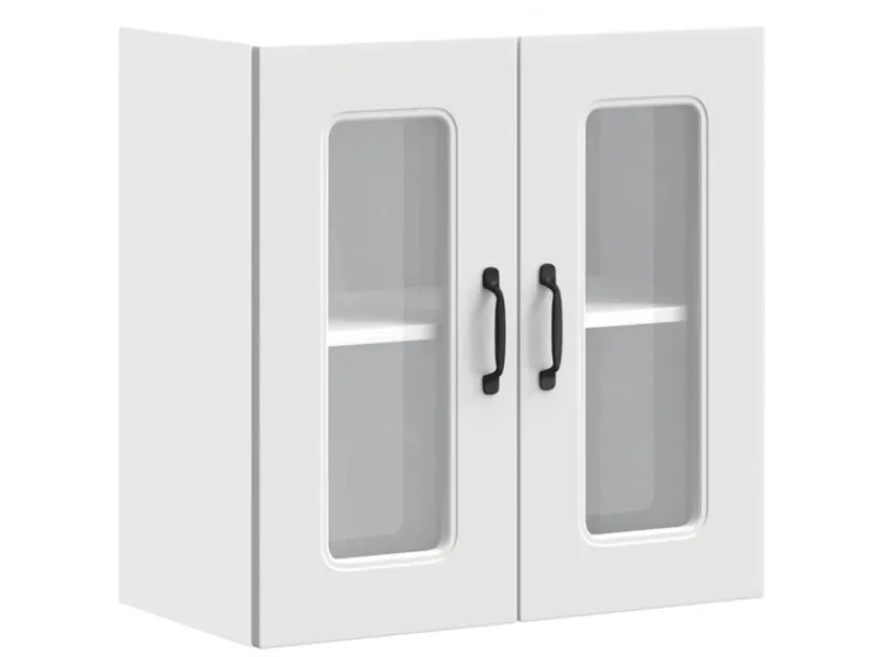 Küchenschränke<vidaXL Küchen-Hängeschrank mit Glastür Kalmar Holzwerkstoff 853667