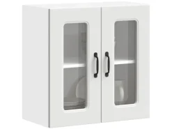 Küchenschränke<vidaXL Küchen-Hängeschrank mit Glastür Kalmar Holzwerkstoff 853667