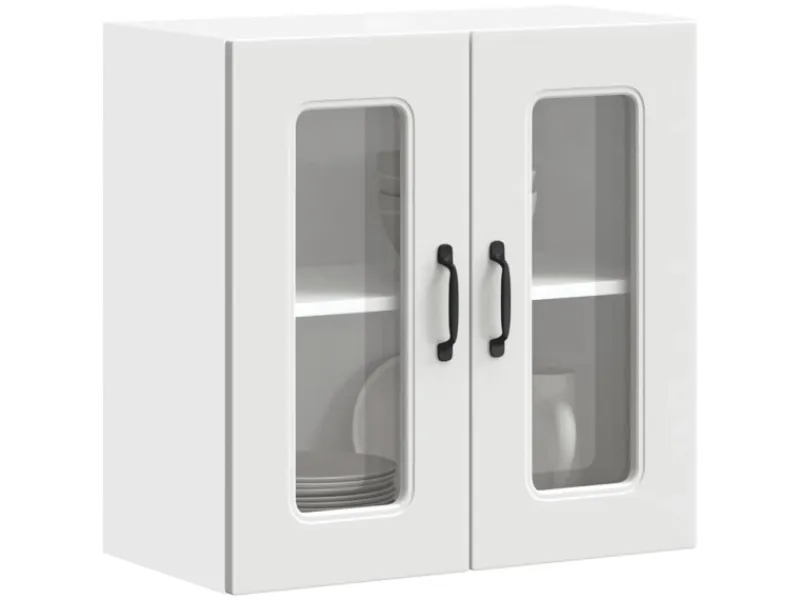 Küchenschränke<vidaXL Küchen-Hängeschrank mit Glastür Kalmar Holzwerkstoff 853667