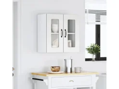 Küchenschränke<vidaXL Küchen-Hängeschrank mit Glastür Kalmar Holzwerkstoff 853667