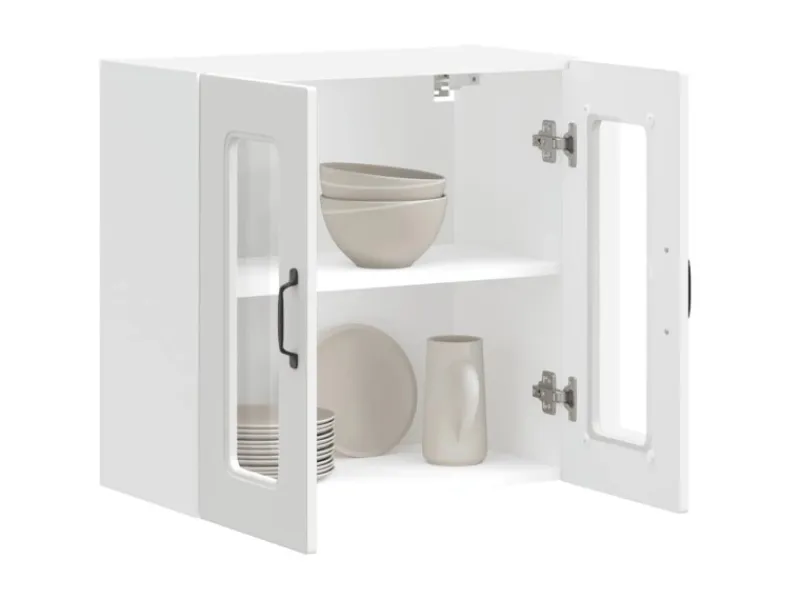 Küchenschränke<vidaXL Küchen-Hängeschrank mit Glastür Kalmar Holzwerkstoff 853667