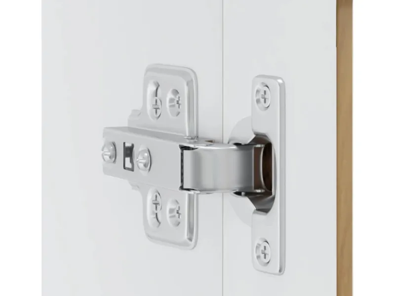 vidaXL Küchen-Hängeschrank mit Glastür Porto Artisan-Eiche 854156< Küchenschränke
