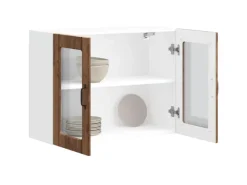 Sale vidaXL Küchen-Hängeschrank mit Glastür -Optik Holzwerkstoff 853855 Altholz