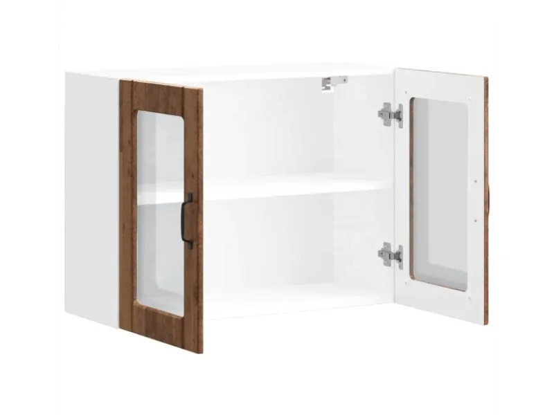 Sale vidaXL Küchen-Hängeschrank mit Glastür -Optik Holzwerkstoff 853855 Altholz