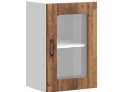 Online vidaXL Küchen-Hängeschrank mit Glastür Lucca -Optik 853775 Altholz