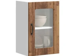 Online vidaXL Küchen-Hängeschrank mit Glastür Lucca -Optik 853775 Altholz
