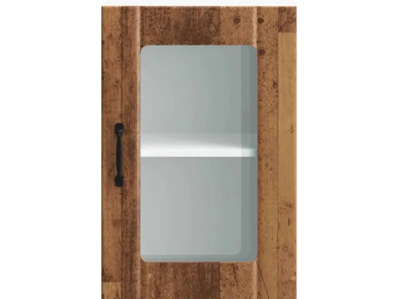 Online vidaXL Küchen-Hängeschrank mit Glastür Lucca -Optik 853775 Altholz