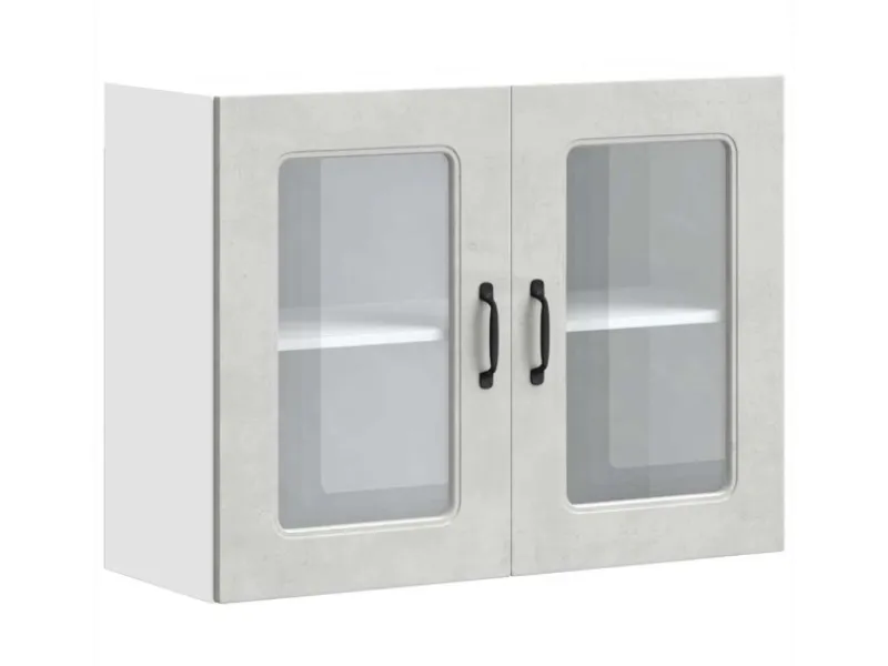 Küchenschränke<vidaXL Küchen-Hängeschrank mit Glastür Kalmar Holzwerkstoff 853611