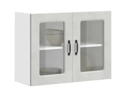 Küchenschränke<vidaXL Küchen-Hängeschrank mit Glastür Kalmar Holzwerkstoff 853611