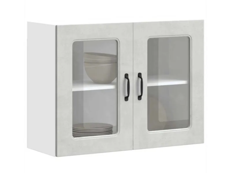 Küchenschränke<vidaXL Küchen-Hängeschrank mit Glastür Kalmar Holzwerkstoff 853611