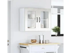 Küchenschränke<vidaXL Küchen-Hängeschrank mit Glastür Kalmar Holzwerkstoff 853611