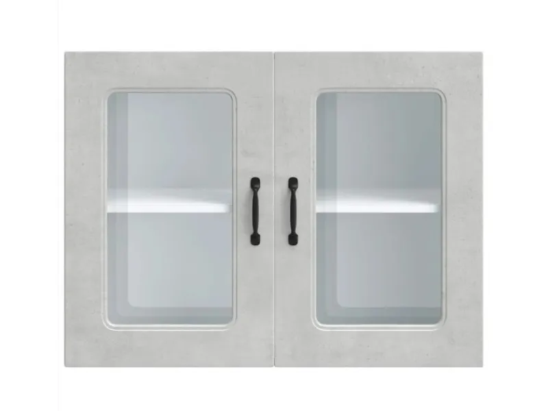 Küchenschränke<vidaXL Küchen-Hängeschrank mit Glastür Kalmar Holzwerkstoff 853611