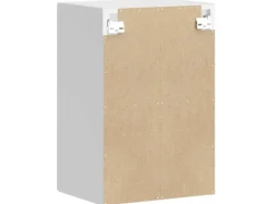 vidaXL Küchen-Hängeschrank mit Glastür Porto Hochglanz-Weiß 854009< Küchenschränke