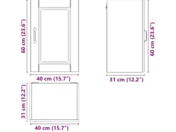 Küchenschränke<vidaXL Küchen-Hängeschrank Porto Sonoma-Eiche Holzwerkstoff 854030