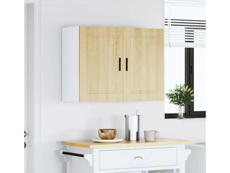 Sale vidaXL Küchen-Hängeschrank Porto Sonoma-Eiche Holzwerkstoff 854070 Sonoma Eiche