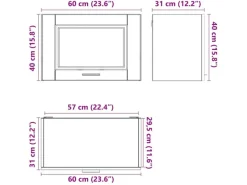 Clearance vidaXL Küchen-Hängeschrank Porto -Optik Holzwerkstoff 854085 Altholz