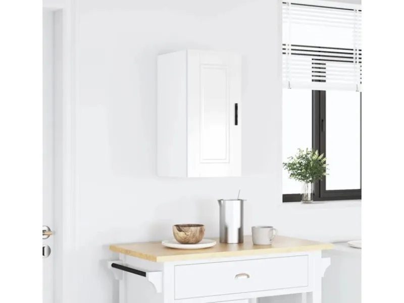 Küchenschränke<vidaXL Küchen-Hängeschrank Porto Hochglanz-Weiß Holzwerkstoff 854019