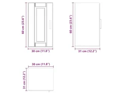 Küchenschränke<vidaXL Küchen-Hängeschrank Porto Sonoma-Eiche Holzwerkstoff 854020