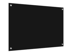 Online vidaXL Küchenrückwand 2 pcs 90 x 60 cm Gehärtetes Glas 3415550 Schwarz