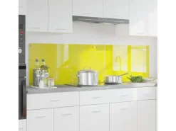 Discount vidaXL Küchenrückwand 2 pcs 90 x 50 cm Gehärtetes Glas 3415477 Gelb