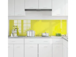 Discount vidaXL Küchenrückwand 2 pcs 90 x 50 cm Gehärtetes Glas 3415477 Gelb