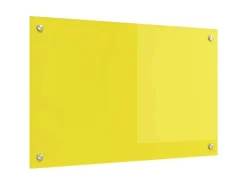 Best vidaXL Küchenrückwand 80 x 50 x 0,6 cm Gehärtetes Glas 42001254 Gelb