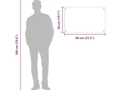 Best vidaXL Küchenrückwand 80 x 50 x 0,6 cm Gehärtetes Glas 42001254 Gelb