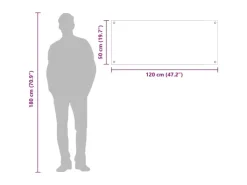 vidaXL Küchenrückwand 120 x 50 x 0,6 cm Gehärtetes Glas 42001320< Küchenrückwände