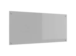 Hot vidaXL Küchenrückwand 110 x 50 x 0,6 cm Gehärtetes Glas 42001305 Hellgrau