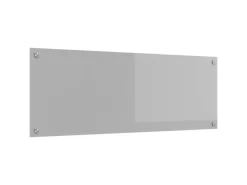 Best vidaXL Küchenrückwand 110 x 40 x 0,6 cm Gehärtetes Glas 42001304 Hellgrau