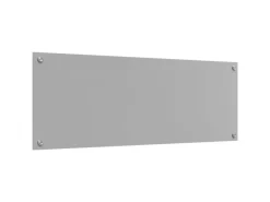 Best vidaXL Küchenrückwand 110 x 40 x 0,6 cm Gehärtetes Glas 42001304 Hellgrau