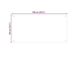 Küchenrückwände<vidaXL Küchenrückwand 100x50 cm Hartglas 249491