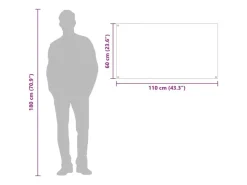 vidaXL Küchenrückwand 110 x 60 x 0,6 cm Gehärtetes Glas 42001300< Küchenrückwände