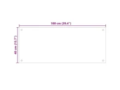 Küchenrückwände<vidaXL Küchenrückwand 100x40 cm Hartglas 249490