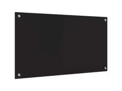 Online vidaXL Küchenrückwand 90 x 50 cm Gehärtetes Glas 42018039 Schwarz