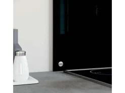Outlet vidaXL Küchenrückwand 100x60 cm Hartglas 249492 Schwarz