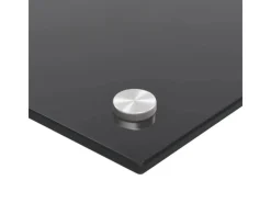 Outlet vidaXL Küchenrückwand 100x60 cm Hartglas 249492 Schwarz