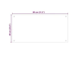 vidaXL Küchenrückwand 80x40 cm Hartglas 249484< Küchenrückwände