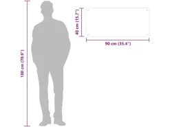 Küchenrückwände<vidaXL Küchenrückwand 90×40 cm Hartglas 249472