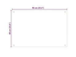 vidaXL Küchenrückwand 90×60 cm Hartglas 249474< Küchenrückwände