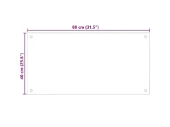Sale vidaXL Küchenrückwand 80×40 cm Hartglas 249469 Transparent