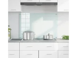 Hot vidaXL Küchenrückwand 90 x 60 cm Gehärtetes Glas 42018016 Weiß