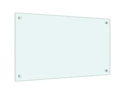 vidaXL Küchenrückwand 70x40 cm Hartglas 249451 Weiß