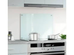 Clearance vidaXL Küchenrückwand 70x50 cm Hartglas 249452 Weiß