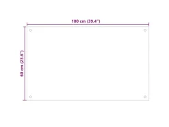 Küchenrückwände<vidaXL Küchenrückwand 100x60 cm Hartglas 249462