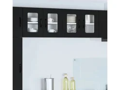 Hot vidaXL Küchenschrank 2 Stk 60 x 31 x 40 cm Holzwerkstoff 884968 Schwarz