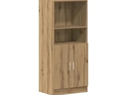 New vidaXL Küchenschrank Artisan-Eiche 57x41,5x131,5 cm Holzwerkstoff 860129 Eiche Handbeschlagen