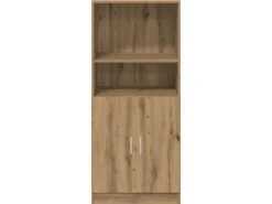 New vidaXL Küchenschrank Artisan-Eiche 57x41,5x131,5 cm Holzwerkstoff 860129 Eiche Handbeschlagen